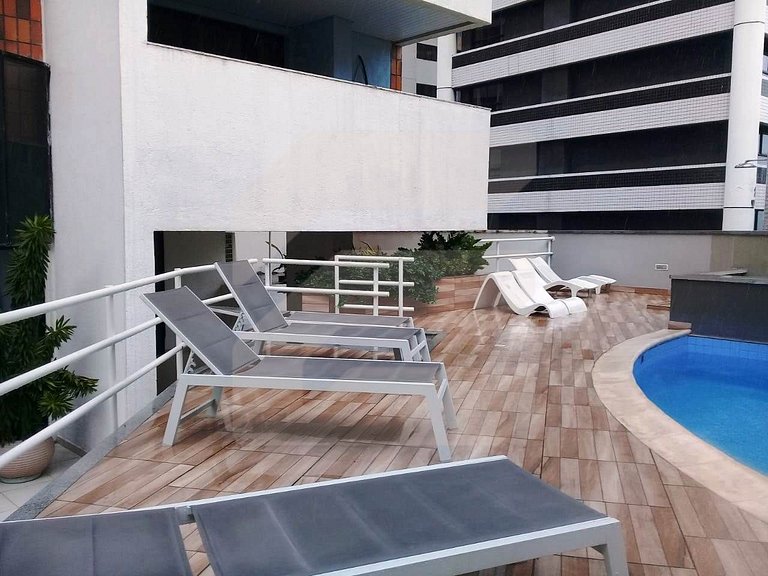Flat Atlântico Meireles 2H 6P Vista mar By Escala