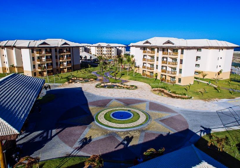 Estudio en VG Sun Cumbuco con balcón y vista al mar