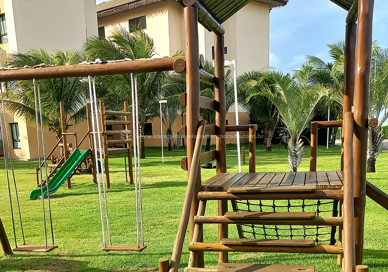 Apartamento en VG Sun Cumbuco con vista al mar wifi y estaci