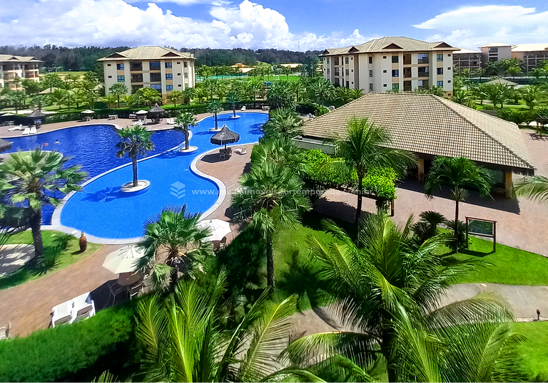 Apartamento en VG Sun Cumbuco con vista al mar wifi y estaci