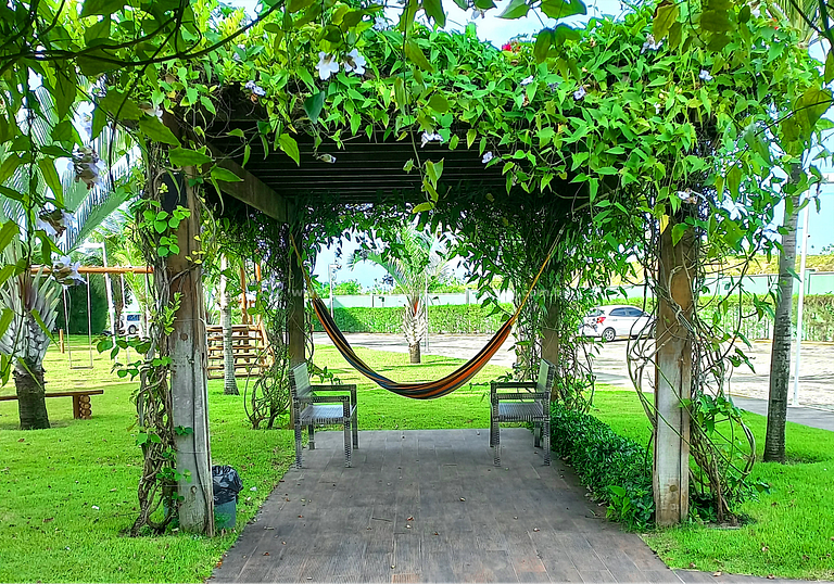 Estudio en VG Sun Cumbuco con balcón y vista al mar