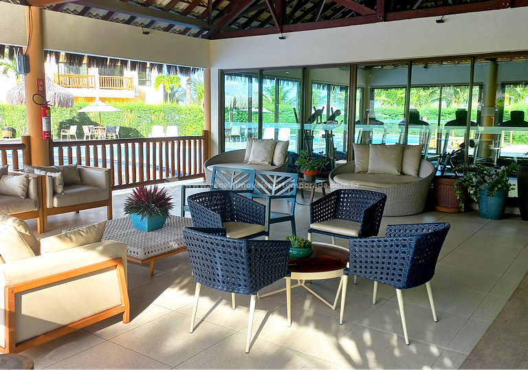 Studio at VG Sun Cumbuco with balcony and sea view