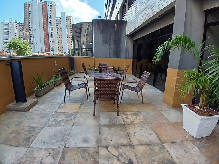 Flat Saint Martin 1Q 3P Andar Alto