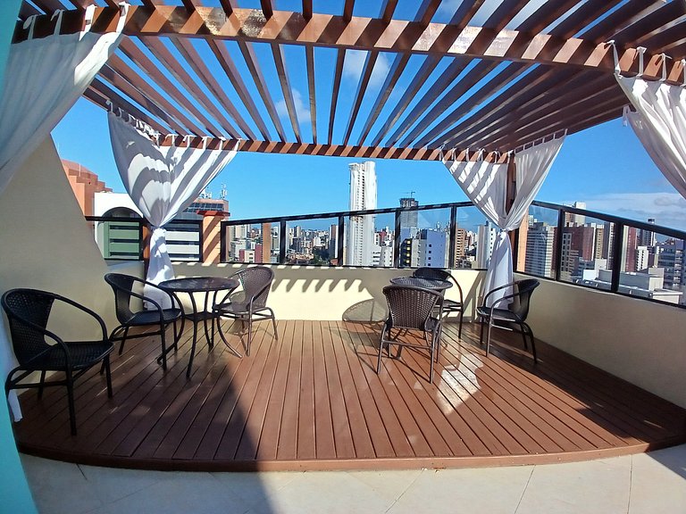 Apartamento Vista Mar Brasil Tropical Meireles 4p