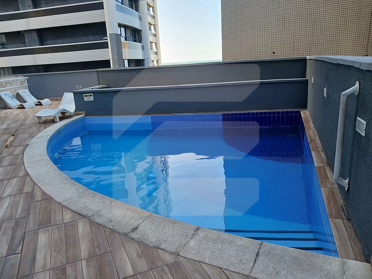 Flat Atlântico Meireles 2H 6P Vista mar By Escala