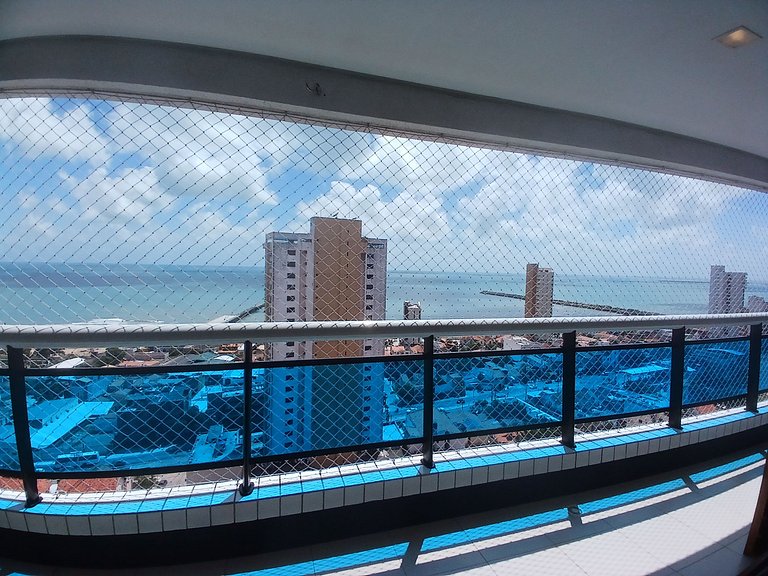 Iracema Beach Vista Mar 3Q, Swimming Pool, Gym