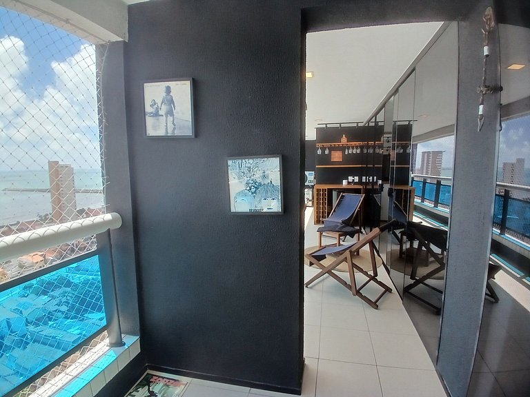 Iracema Beach Vista Mar 3Q, Swimming Pool, Gym