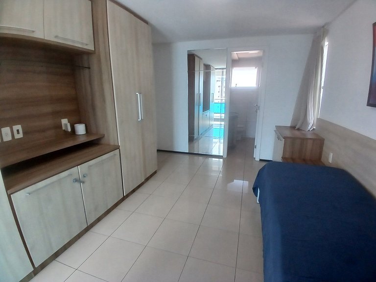 Iracema Beach Vista Mar 3Q, Swimming Pool, Gym
