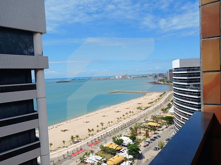Flat Atlântico Meireles 2H 6P Vista mar By Escala