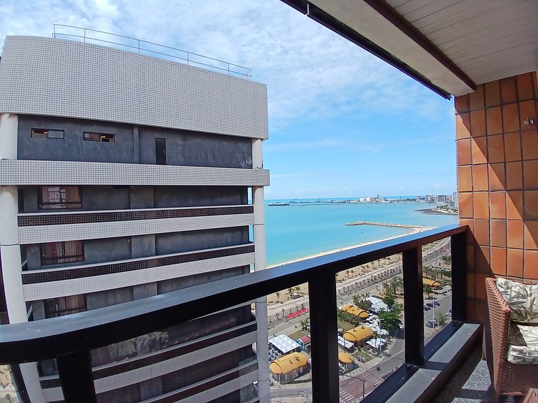 Flat Atlântico Meireles 2Q 6P Vista Mar by Escala