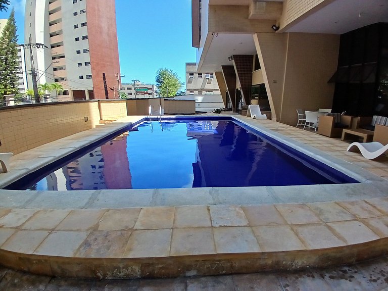 Apto Meireles Vista al Mar | 4p | Parking