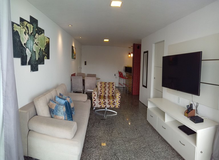 Flat Atlântico 1 Quarto Vista Mar