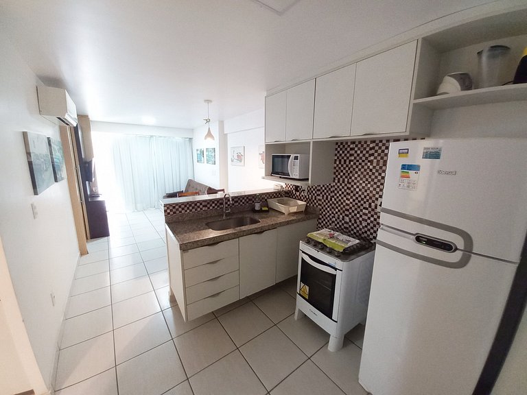 507T1 Beach Class 2Q | Climatizado | Vista Cidade
