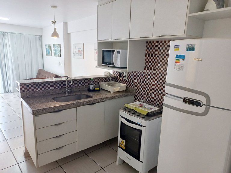 507T1 Beach Class 2Q | Climatizado | Vista Cidade