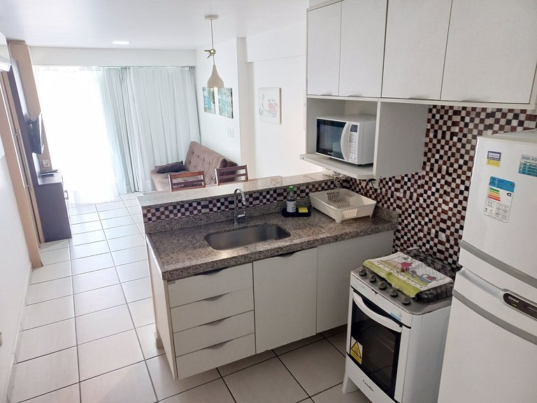 507T1 Beach Class 2Q | Climatizado | Vista Cidade