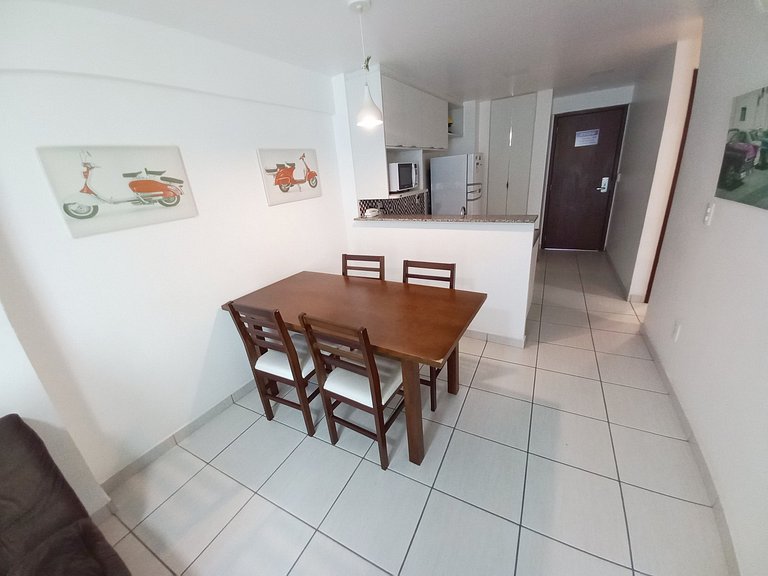 507T1 Beach Class 2Q | Climatizado | Vista Cidade