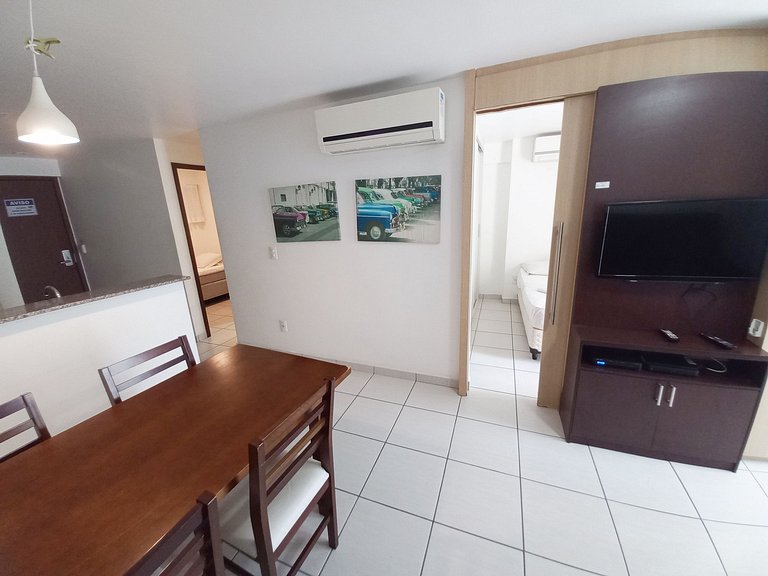 Beach Class 2 Quartos | Climatizado | Vista Cidade