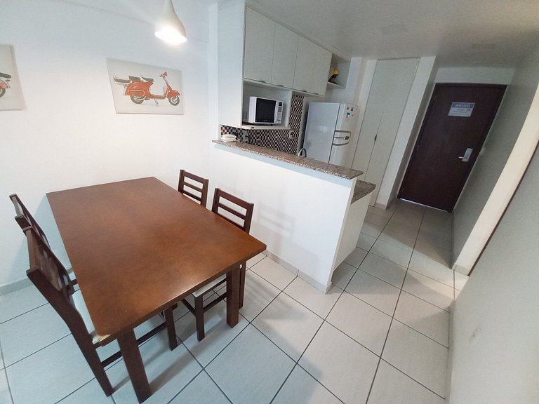 507T1 Beach Class 2Q | Climatizado | Vista Cidade