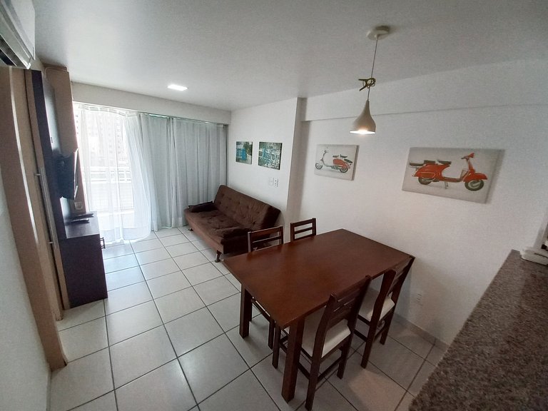 507T1 Beach Class 2Q | Climatizado | Vista Cidade