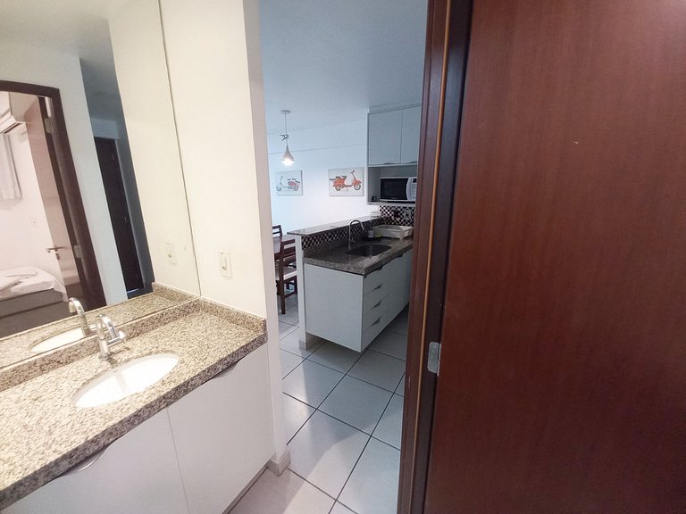507T1 Beach Class 2Q | Climatizado | Vista Cidade