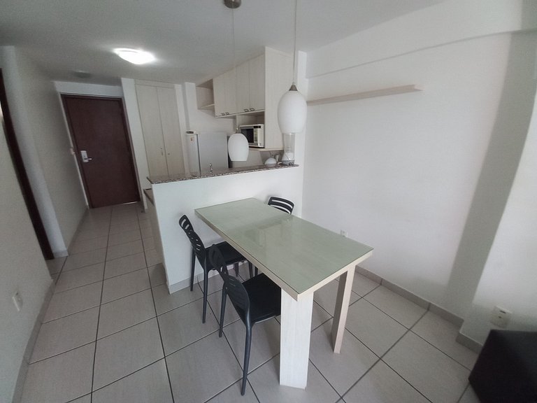 1304T1 Beach Class 2Q Vista Cidade Andar Alto