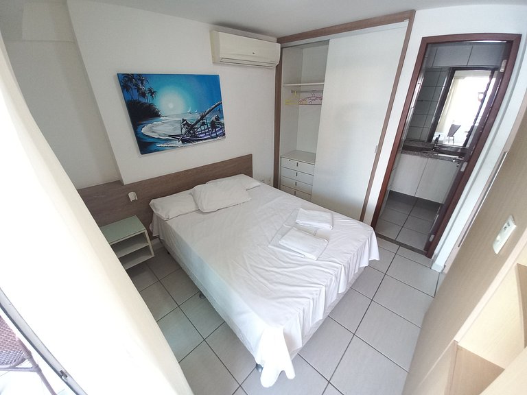 1304T1 Beach Class 2Q Vista Cidade Andar Alto
