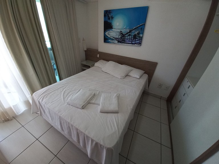1304T1 Beach Class 2Q Vista Cidade Andar Alto