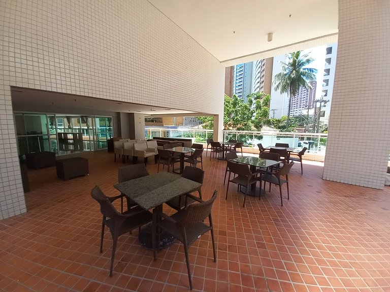 Apartamento de 2 habitaciones en Meireles con vista al mar