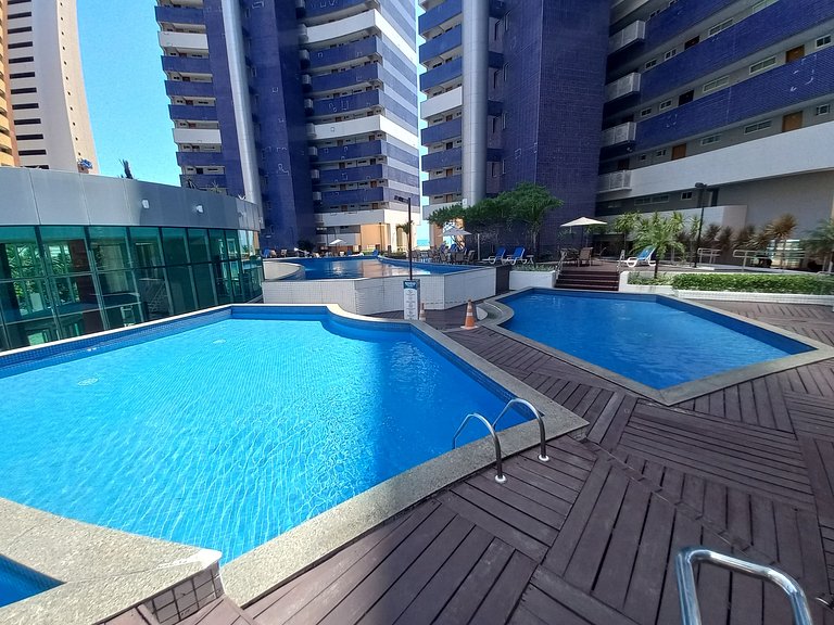 Apartamento de 2 habitaciones en Meireles con vista al mar