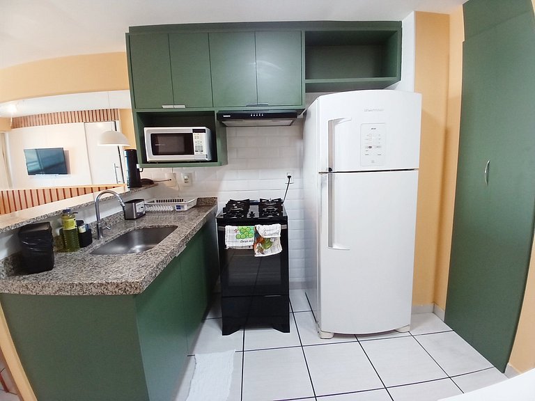 1402 T1 2Q Beach Class | Vaga + WiFi + Climatizado