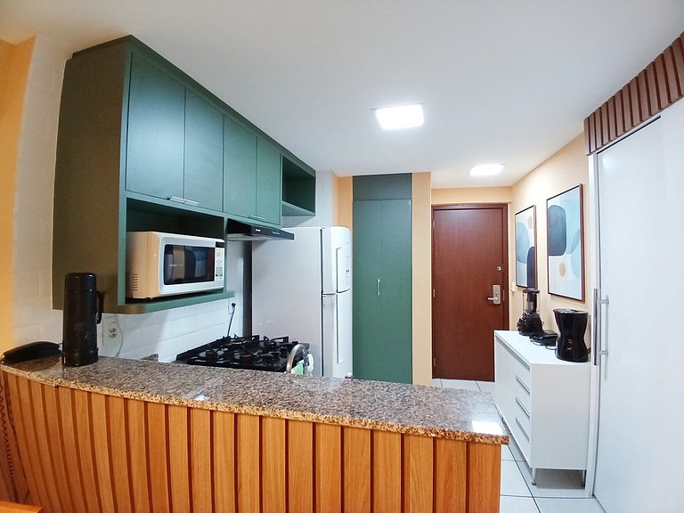 1402 T1 2Q Beach Class | Vaga + WiFi + Climatizado