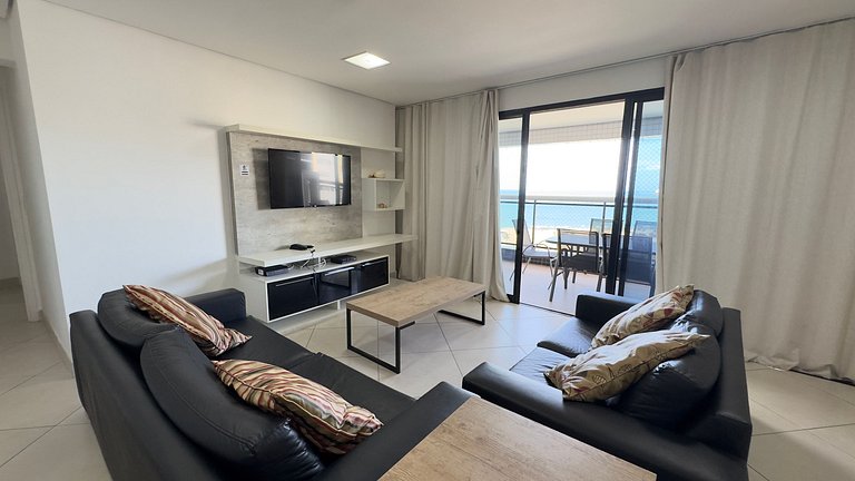 Apartamento amplo telado no Landscape Beira Mar