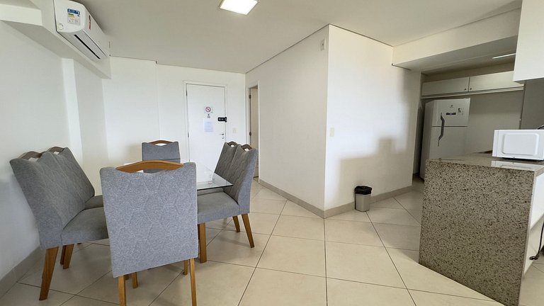 Apartamento amplo telado no Landscape Beira Mar