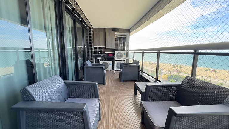 Apartamento amplo telado no Landscape Beira Mar