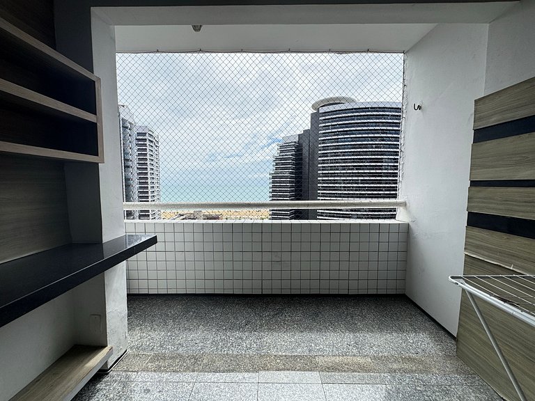 Apt Meireles Vista Mar 4p | Vaga | WiFi
