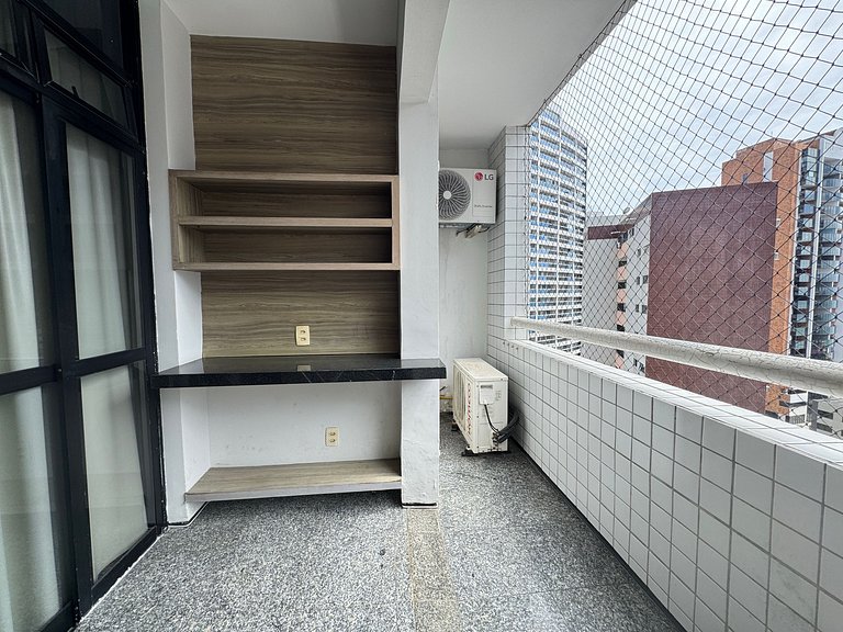 Apt Meireles Vista Mar 4p | Vaga | WiFi