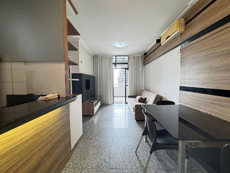 Apt Meireles Vista Mar 4p | Vaga | WiFi