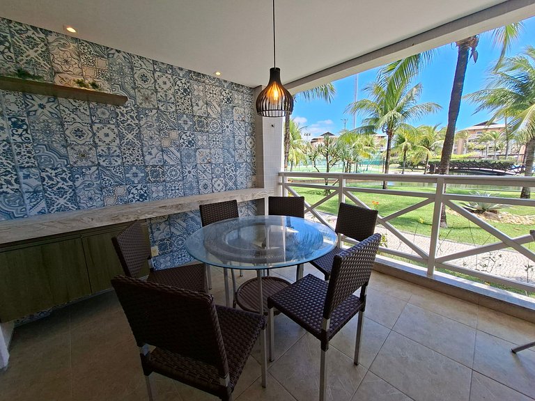 Apto 3 quartos no Portamaris Resort pé na areia