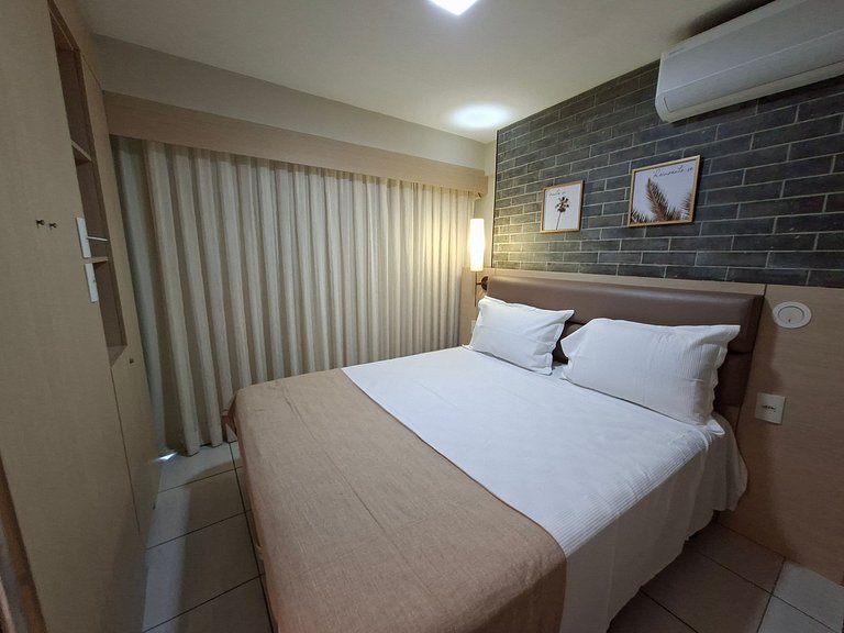 Apt climatizado en Meireles cerca de Playa Iracema