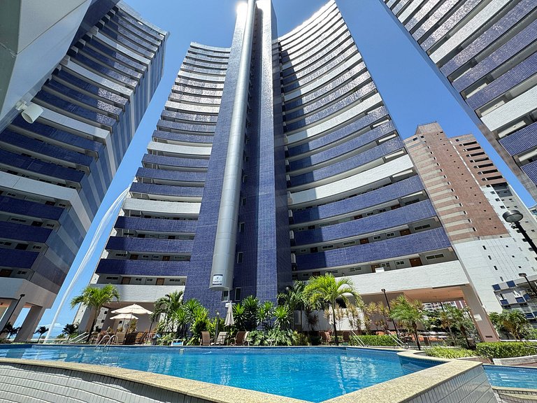 Apartamento de 2 habitaciones en Meireles con vista al mar