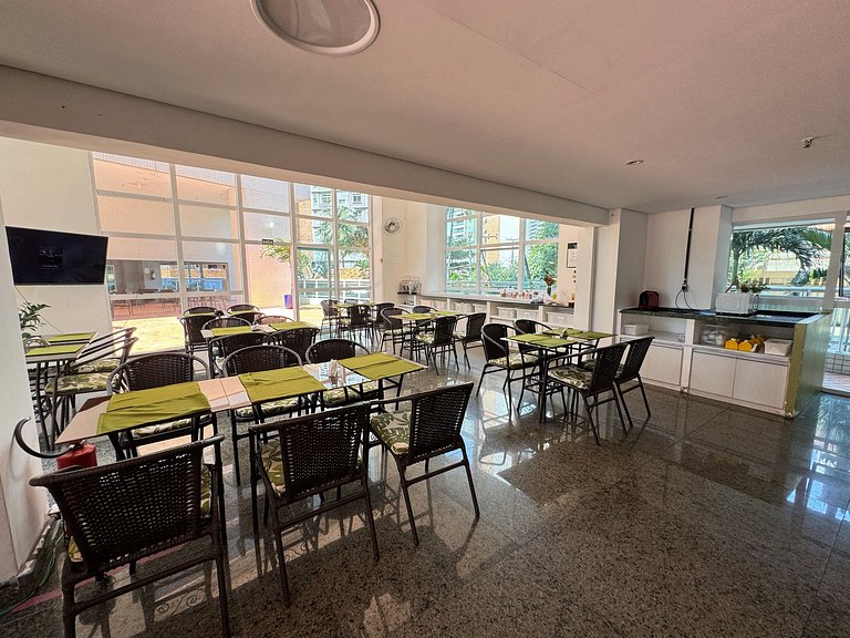1402 T1 2Q Beach Class | Vaga + WiFi + Climatizado