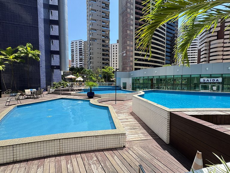 1402 T1 2Q Beach Class | Vaga + WiFi + Climatizado