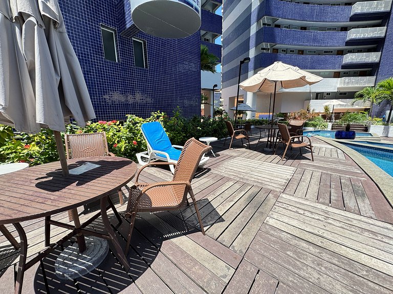 1402 T1 2Q Beach Class | Vaga + WiFi + Climatizado