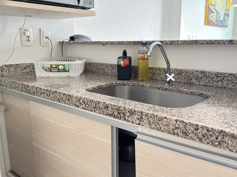 1304T1 Beach Class 2Q Vista Cidade Andar Alto