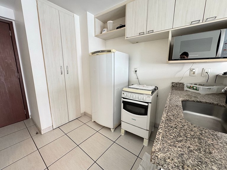 1304T1 Beach Class 2Q Vista Cidade Andar Alto