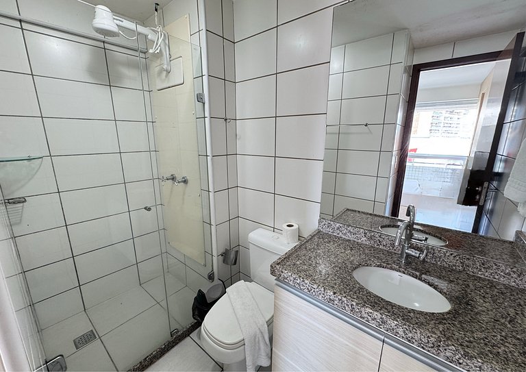 1304T1 Beach Class 2Q Vista Cidade Andar Alto