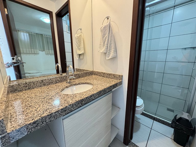 1304T1 Beach Class 2Q Vista Cidade Andar Alto