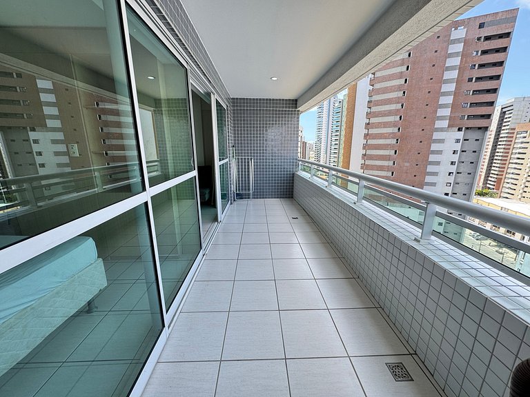 1304T1 Beach Class 2Q Vista Cidade Andar Alto