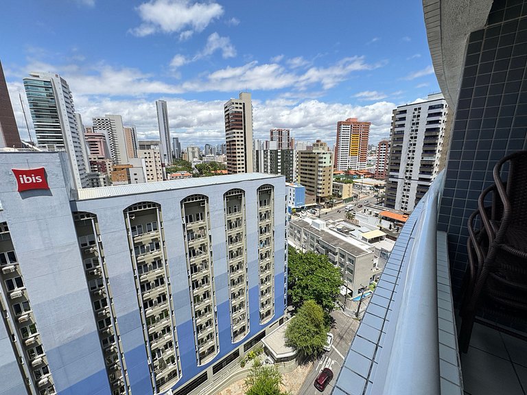 1304T1 Beach Class 2Q Vista Cidade Andar Alto