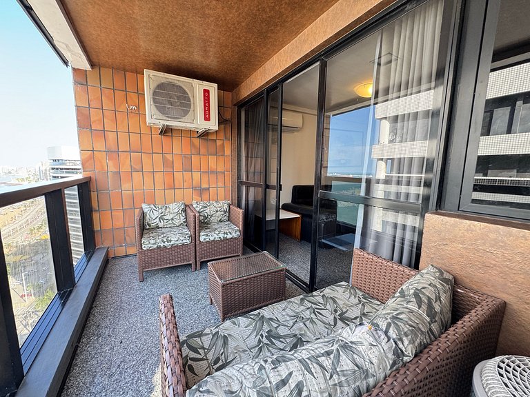 Flat Atlântico Meireles 2Q 6P Vista Mar by Escala